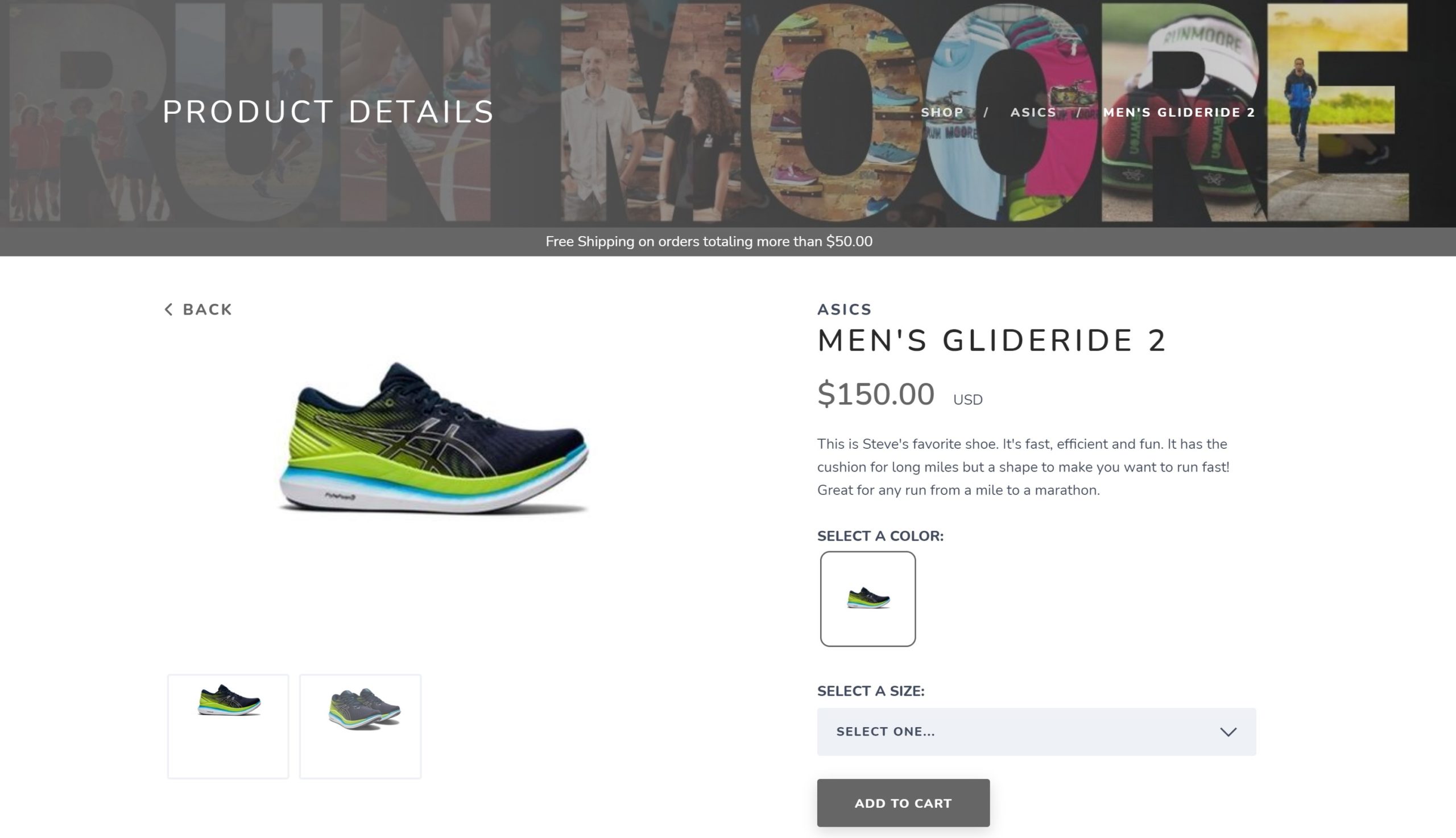 why should i run in the glide ride 2