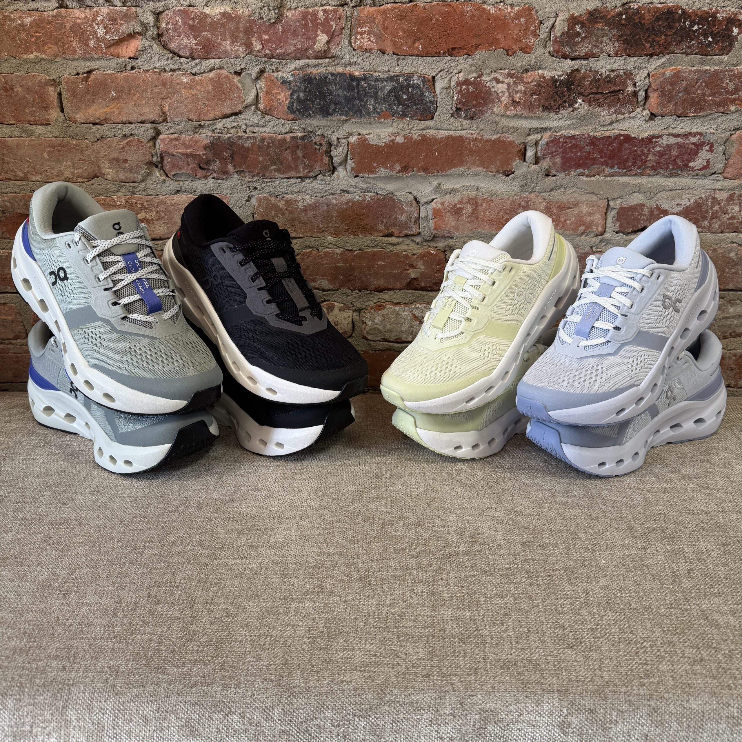 On Cloudrunner 3 stability running shoe, side view, at Run Moore in Westminster, MD