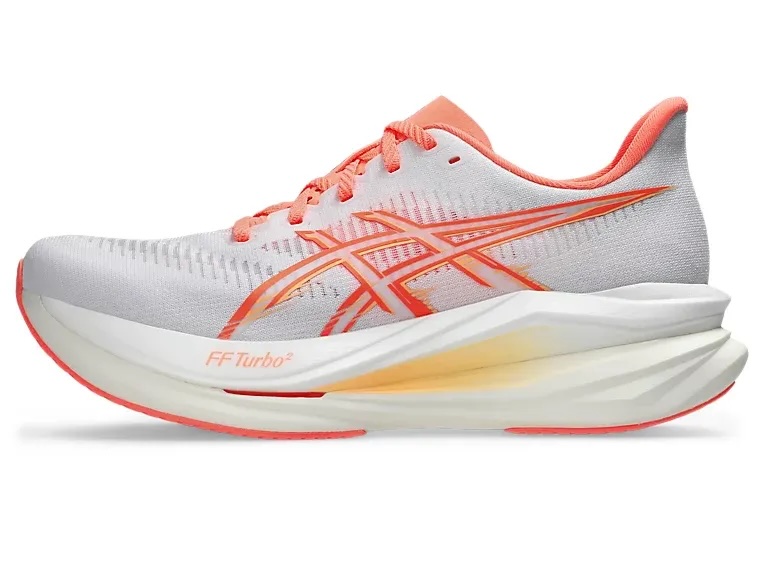 ASICS Sonicblast 2 quick specs: 8.4 oz, 46mm heel / 38mm forefoot, 8mm drop, $190